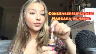 ASMR| Gracesfastasmr only fast and aggressive concealer/lipgloss/mascara pumping compilation