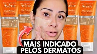 TESTANDO o PROTETOR COM COR MAIS INDICADO POR DERMATOLOGISTAS | AVÈNE Mat Perfect