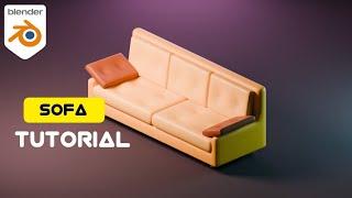 Isometric Sofa Tutorial in Blender | FusionArt 3D