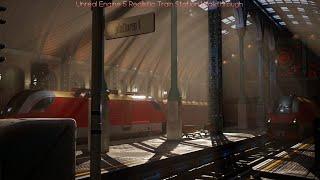 Unreal Engine 5 Realistic Train Station Walktrough Real-time Render (Lumen)