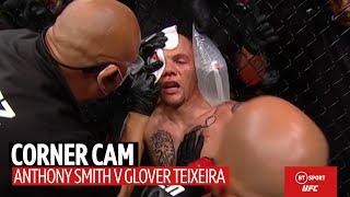 "My teeth are falling out!" Corner Cam: What Smith and Teixeira's coaches said in between rounds
