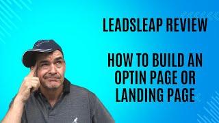 LeadsLeap Review | How to build an optin page | landing page | thank you page