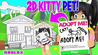 *NEW* 2D KITTY PET! ONLY ONE DAY IN ADOPT ME (roblox) April Fool Update