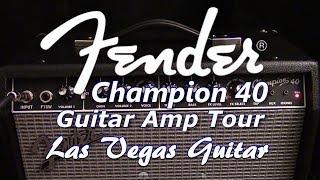 Fender Champion 40 Guitar Amplifier Tour