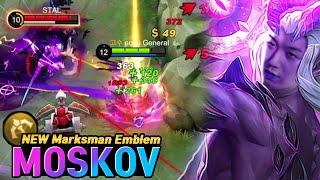 Moskov is back with New marksman Emblem | Mobile Legends