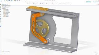 Rotation to Sliding Mechanism - Assembly & Animation in Solid Edge