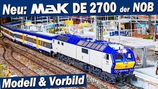 Brand new: MaK DE 2700-05 NOB from ASM - model & prototype (incl. Alpen-Sylt night express)