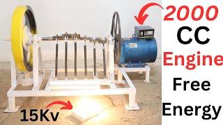 NEW Idea Free Electricity Generator 15kw 220v Build Spring Flywheel Machine Free Energy Generator