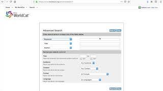 WorldCat org Tutorial