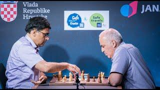 Vishy Anand vs Garry Kasparov | Return of the legendary rivalry | Croatia GCT Blitz 2021