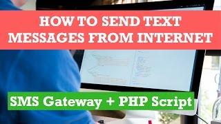 How to SEND TEXT MESSAGES from website using PHP SMS script