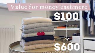 Comparing High Street, Mid Luxury, And High End Cashmere | 100% honest review of 7 cashmere brands