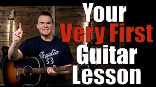 Brand New to Guitar? Start Here! (Very First Beginner Guitar Lesson)