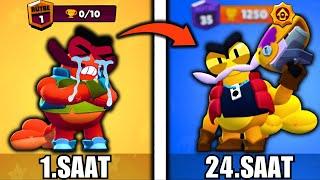 24 SAAT BOYUNCA CLANCY OYNADIM! 1011 KUPA YAPTIM! Brawl Stars