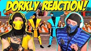 Scorpion & Sub-Zero REACT - DORKLY MORTAL KOMBAT SKITS #3! | MKX PARODY!