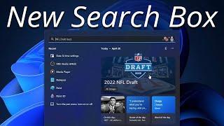 Windows 11 Dev Build 22598 - A New Search Box with Search Highlights