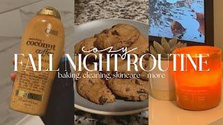 fall night routine   | a cozy, aesthetic, & relaxing night