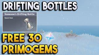 Drifting Bottles + FREE 30 Primogems! - World Quests and Puzzles -【Genshin Impact】