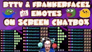 How to see BTTV & FrankerFaceZ Emotes on Stream ChatBox | Streamlabs & OBS