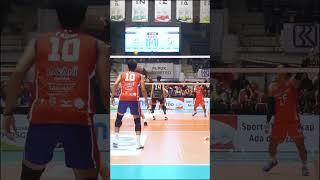 aksi boy arnes saat lavani melawan bank Sumsel Babel #proliga2024