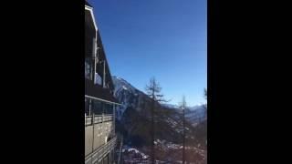 Знаменитая гора Mont Blanc. Январь 2016