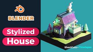 Creating STYLIZED HOUSE - Blender 2.81