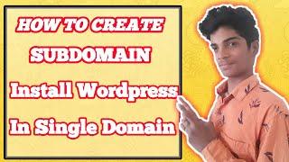 How To Create Subdomain And Install Wordpress In Subdomain|TRICKY KIRAN