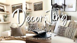 2023 Decorate With Me | Living Room | Decor Ideas #cozyhome #neutraldecor #homedecor