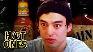 Joji Sets His Face on Fire While Eating Spicy Wings | Hot Ones