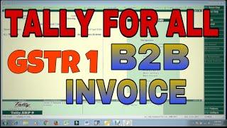 GSTR1(Part-1) B2B INVOICE in Tally.ERP9
