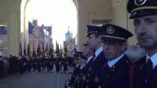 Ceremony Menin gate Ypres Highlands Cathedral