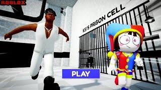 BABY POMNI ESCAPE KIS'S PRISON RUN  OBBY ROBLOX! #roblox #obby