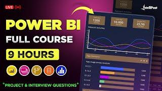 Power BI Full Course 2025 | Learn Power BI in 9 Hours | Power BI Tutorial For Beginners |Intellipaat