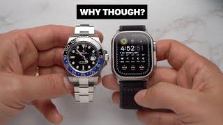 Rolex vs Apple Watch Ultra 2. Sorry.