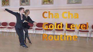 Cha Cha Gold Level Choreography | Open Hip Twist Spiral, Walks and Whisks