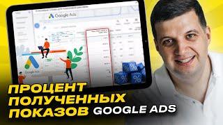 Процент полученных показов Google Ads | Важнейший параметр