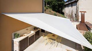 Maanta | Shading sail with lean profile