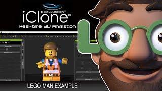 Digital Puppets Mocap Lego Character animated in real time with iClone 7 & Motion Live