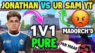 Jonathan vs Sam Yt pure 1v1 fight  Lolzzz full angry moment 