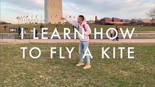 FIRST TIME LEARNING TO FLY A KITE (HOW TO) | WASHINGTON D.C.
