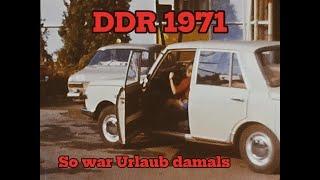 DDR 1971 Erinnerung an die DDR, so war Urlaub .Fahrt mit dem Wartburg 8 mm priv.Aufn.