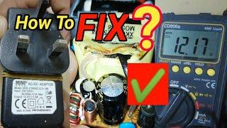 How to repair ac dc adapter | How to repair 12v power adapter | WIFI adapter repair