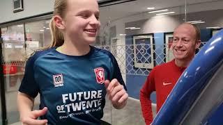 Faya Reemst (FC Twente) revalideert op de AlterG bij de KNVB!