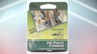 Pioneer Photo Corners Self Adhesive, Clear, 250-Pack