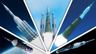 10 INSANE Moon Rocket Designs For KSP RO RP1!