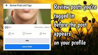 How To Review Posts You're Tagged In Before The Post Appears On Your Profile // Easy Steps Tutorials