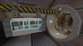 Half-Life Black Mesa Tram Ride Recreated in Minecraft w/ Create
