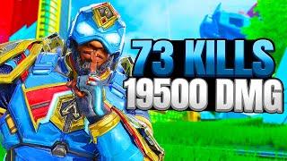 Newcastle 73 Kills and 19,500 Damage Gameplay Wins - Apex Legends (No Commentary)