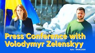 Press Conference with the President of Ukraine Volodymyr Zelenskyy - 9th May 2024