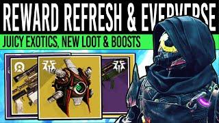 Destiny 2: NEW EVERVERSE LOOT & REWARD UPDATES! Reset BOOSTS, Cosmetics, Weapons & More (Dec 3rd)